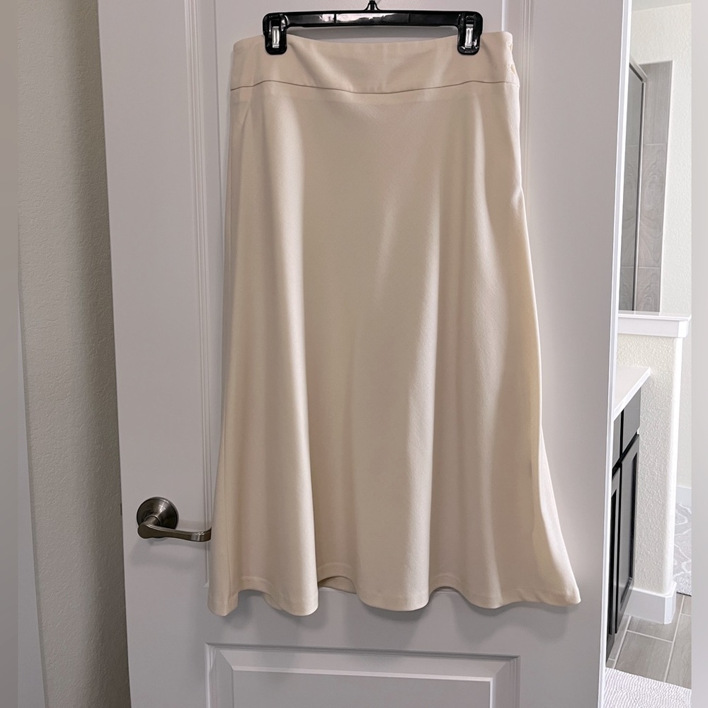 Talbots Creme Color Riding Skirt - Picture 2 of 4